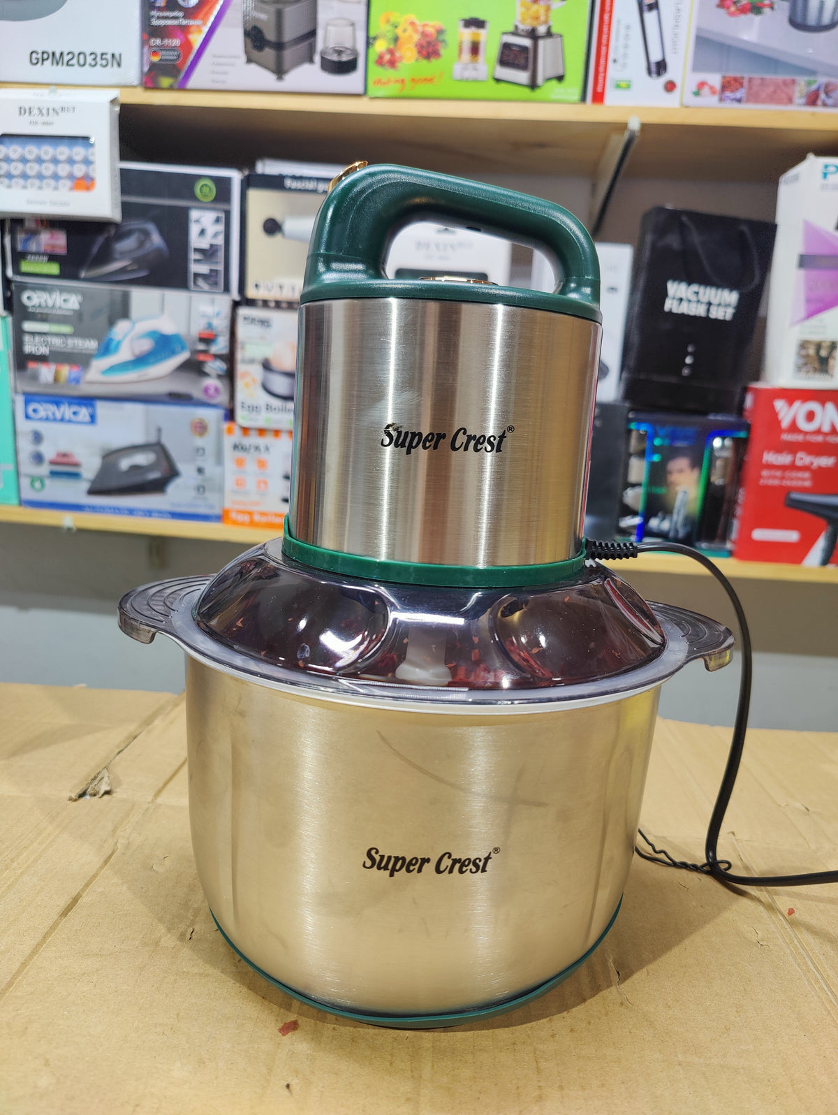 Super Crest 5L Meat Chopper with 6 Blades 2 Speed Level