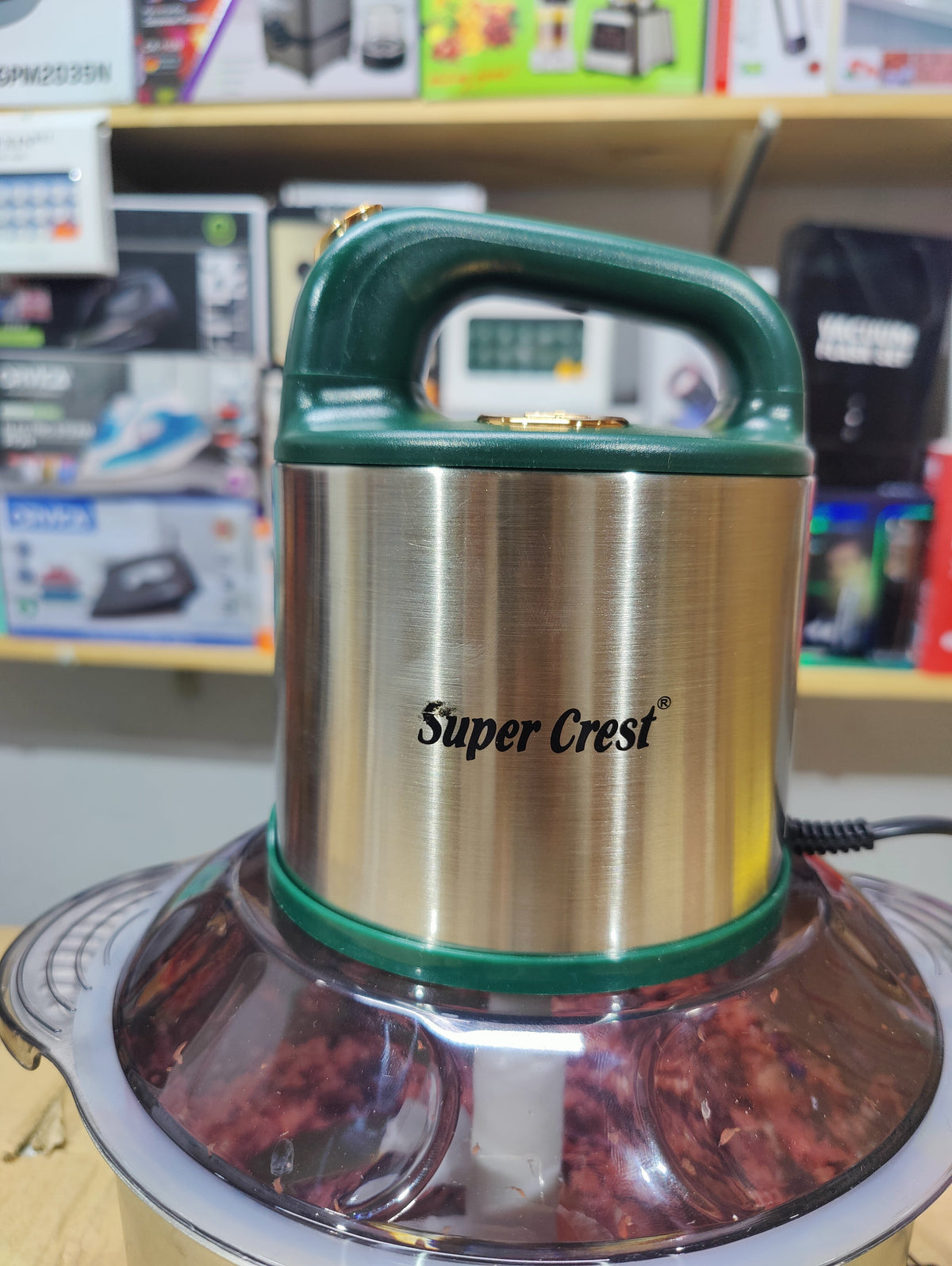 Super Crest 5L Meat Chopper with 6 Blades 2 Speed Level